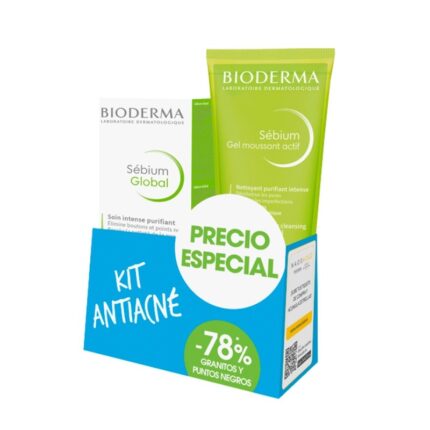 BIODERMA PACK SÉBIUM GLOBAL  30 ML + GEL MOUSSANT ACTIF 200 ML