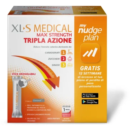 XLS MEDICAL MAX STRENGTH TRIPLE ACTION 60 STICKS GRANULADOS