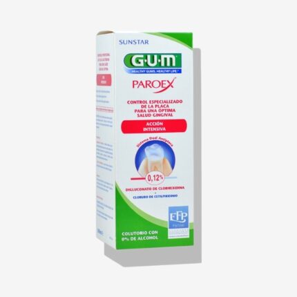 GUM PAROEX COLUTORIO CONTROL DE LA PLACA ACCIÓN INTENSIVA 500ML.
