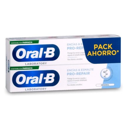 ORAL-B DUPLO ENCÍAS&ESMALTE PRO-REPAIR PACK AHORRO 2X100 ML.